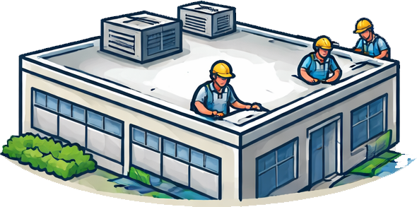 drawing for commercial roofing service
